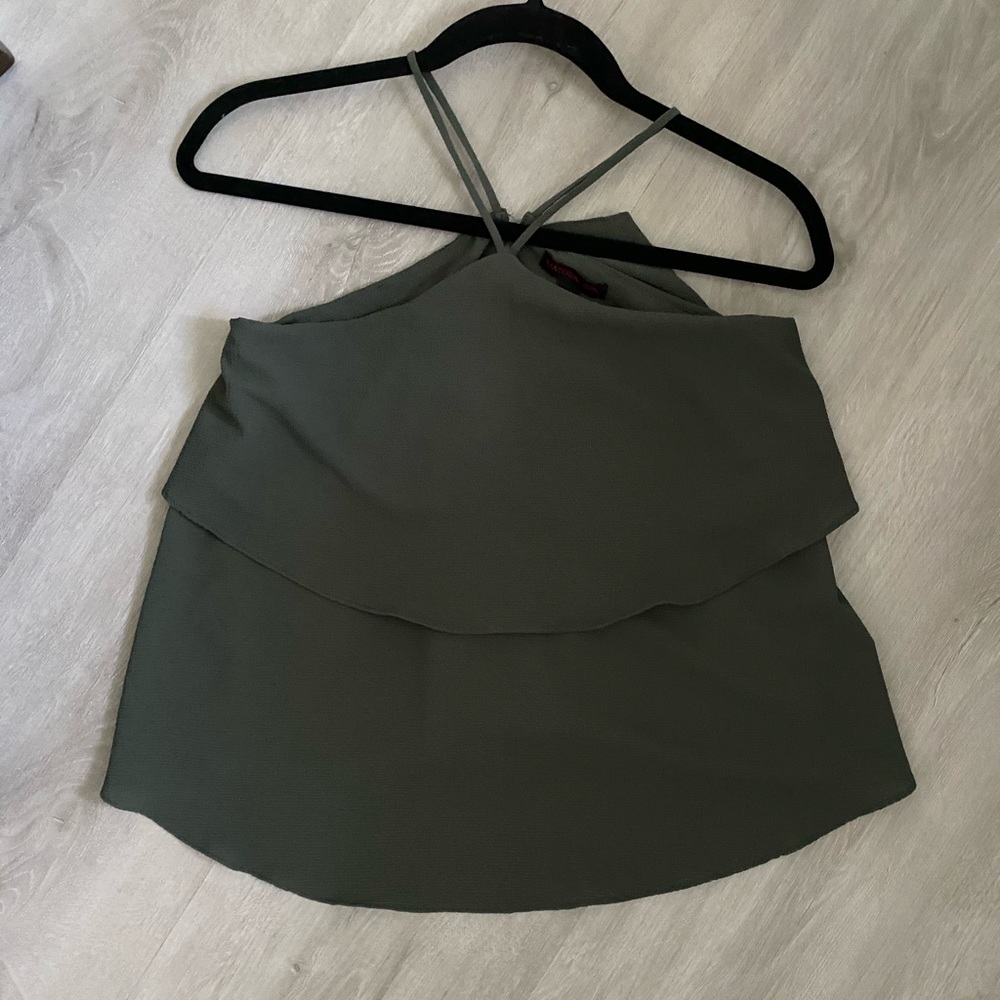 Green tank top